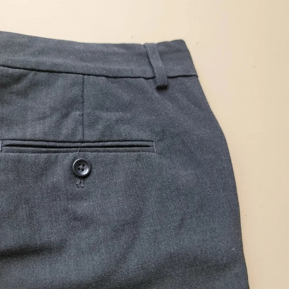 Express Shorts WOMEN'S Gray Bermuda Mid Rise Zip Fly Design Studio Editor 10 L - Picture 11 of 11